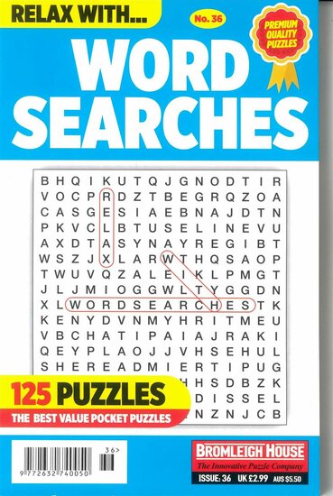 Relax With Wordsearches Magazine