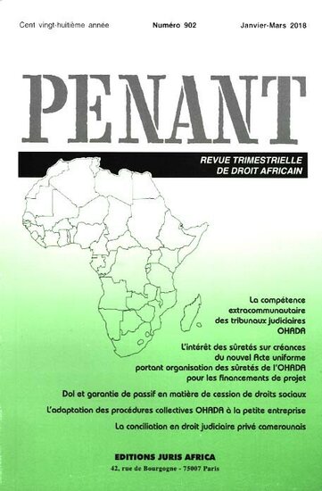 Revue Le Recueil penant