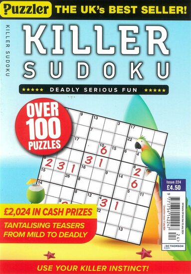 Puzzler Killer Sudoku Magazine