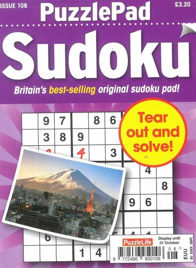 Puzzlelife Puzzlepad Sudoku Magazine