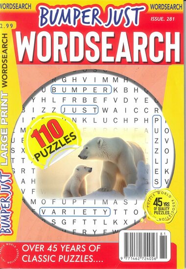 Bumper Just Word Search Magazine