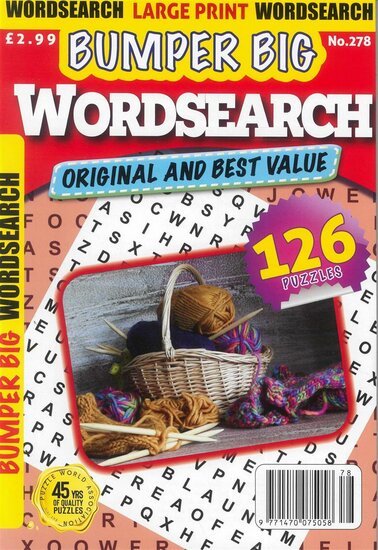 Bumper Big Word Search Magazine