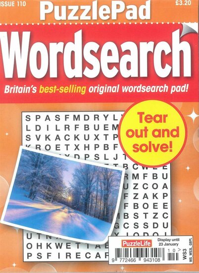 Puzzlelife Puzzlepad Wordsearch Magazine